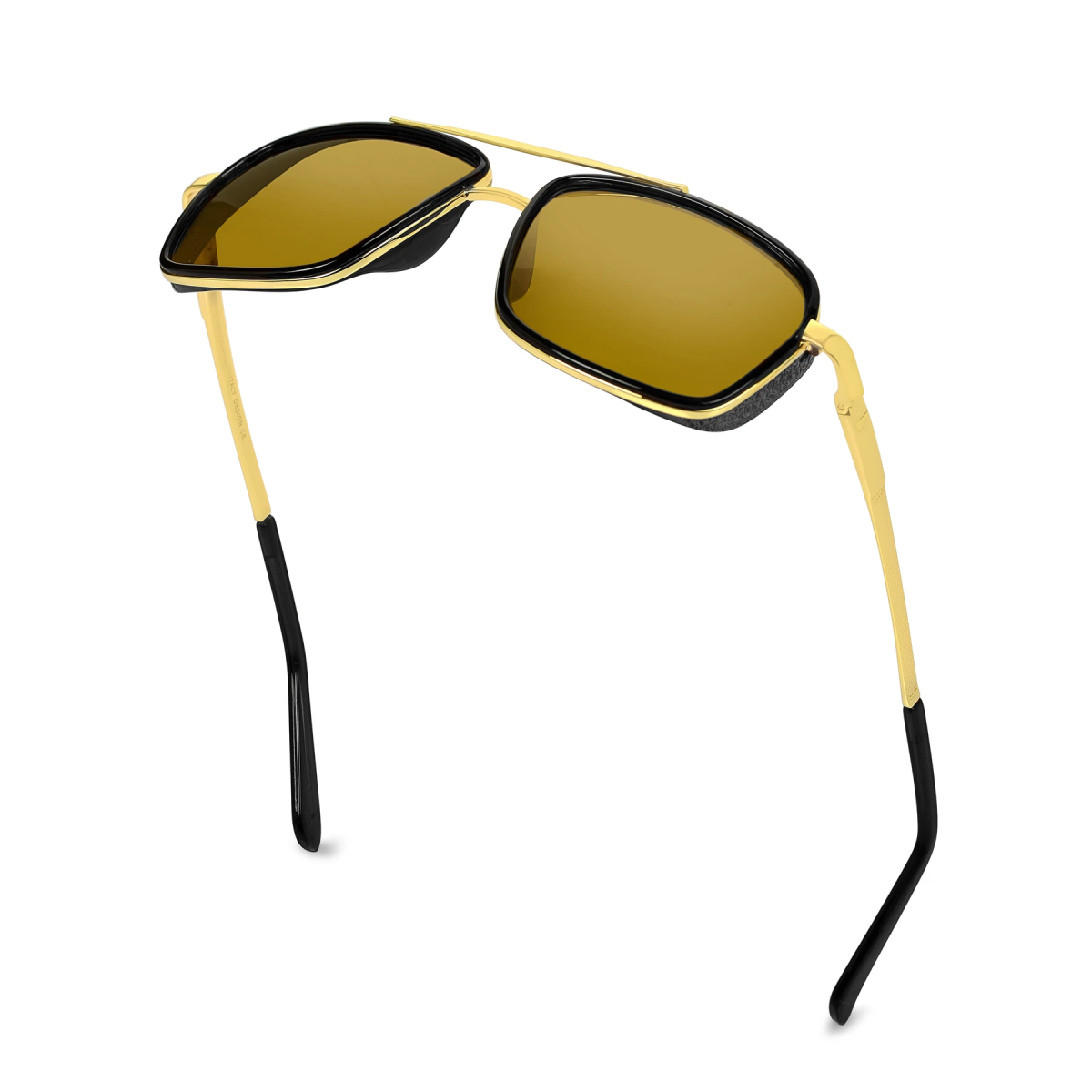 LEGEND 4413 Square Sunglasses (SUN-RN-4413-BRN1GLD-P) SWASTIK CREATIONS The Trend Point