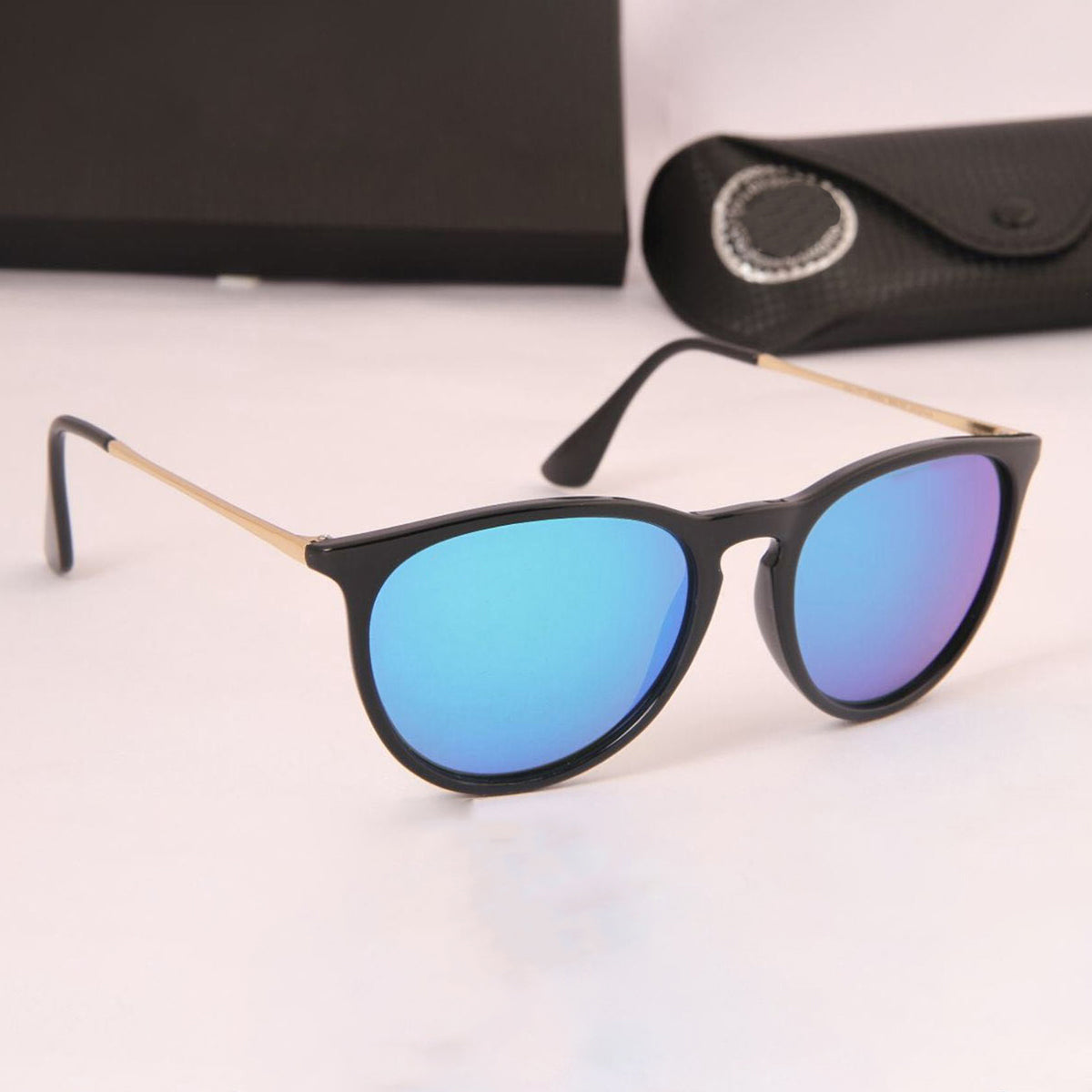 4171 GTB Fiorano Aviator Sunglasses (SUN-RN-4171-AQB3GLD-M) SWASTIK CREATIONS The Trend Point