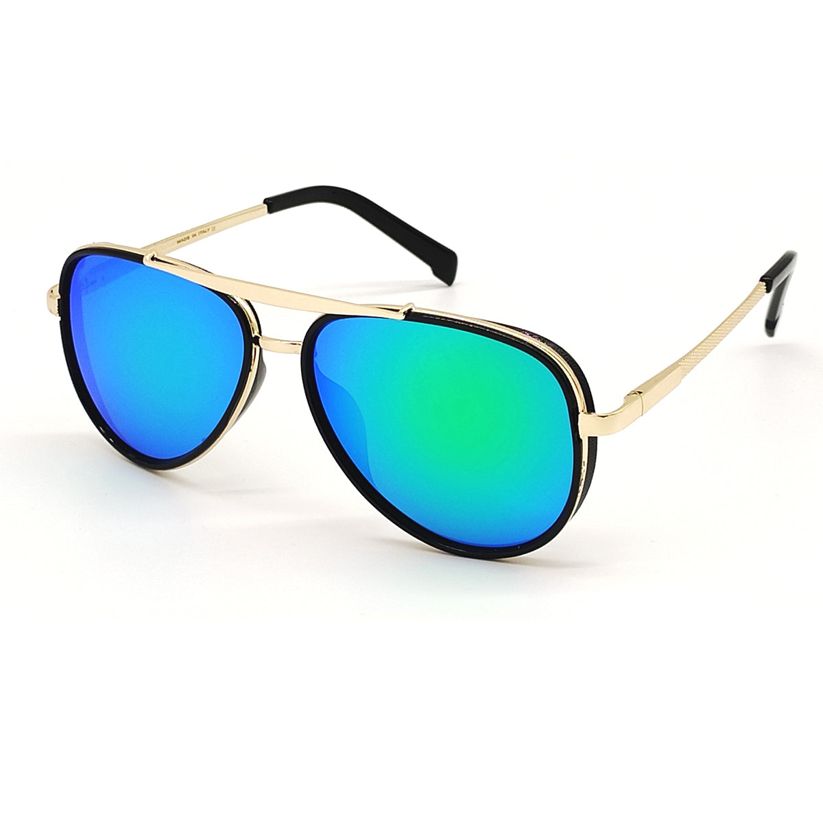 Frogurist 4414 Aviator Sunglasses (SUN-RN-4414-AQG3GLD-M) SWASTIK CREATIONS The Trend Point