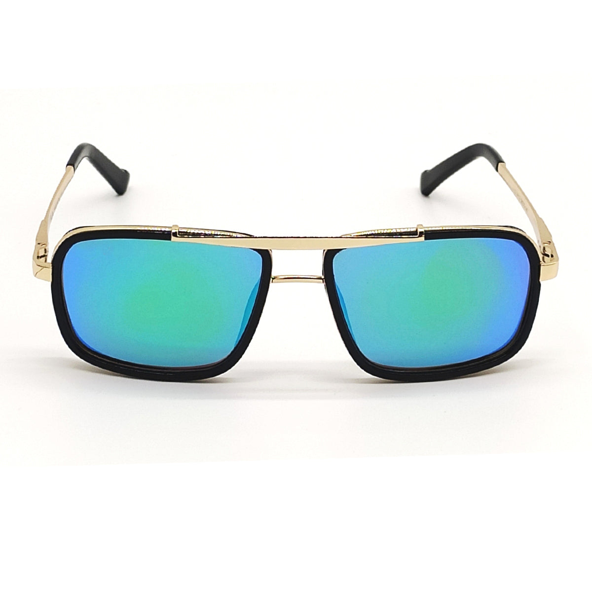 Madarian 4413 Square Sunglasses (SUN-RN-4413-AQG3GLD-M)