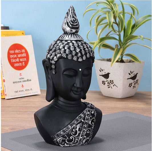 Swastik Trend Point Buddha   Face Statues for Living Room Buddha Idols for Home Decoration Big Size Murti of Lord Gautam Buddh Showpiece Garden Fountain Decorative Items Figurine Door Entrance Gift