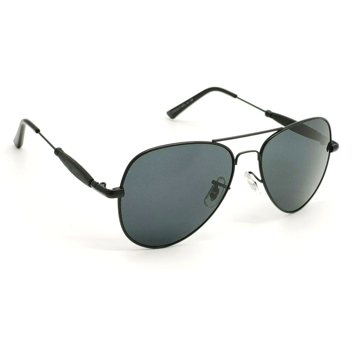 Black Ancestral Aviator Sunglasses (SUN-RN-3517-BLK1BLK-M) SWASTIK CREATIONS The Trend Point