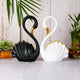 Swastik Creations Polyresin Swan Pair Figurine - Ideal for Indoor/Outdoor Decor a Item,Home Decor,Table Decor,Decoration Ornament