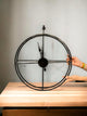 Antique Black Metal Wall Clock