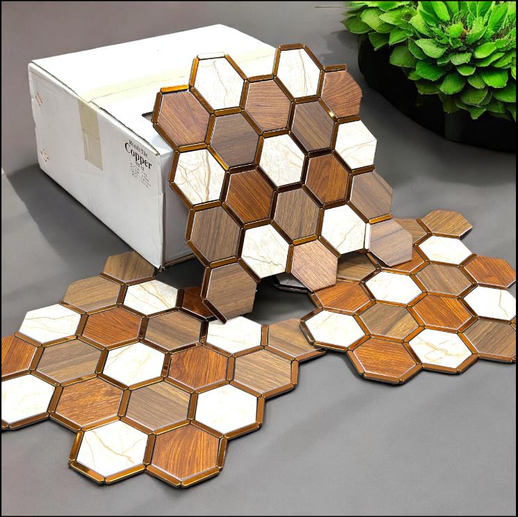 #MT11 DW - Designer Self Adhesive Mosaic Tile (1 Box of 55pcs) (1 Tile Coverage Area 0.8 Sq Ft) - SWASTIK CREATIONS The Trend Point