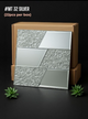 #Mt 32 SILVER Exclusive Mirror Glass Mosaic Tile Silver (22 pcs per box)