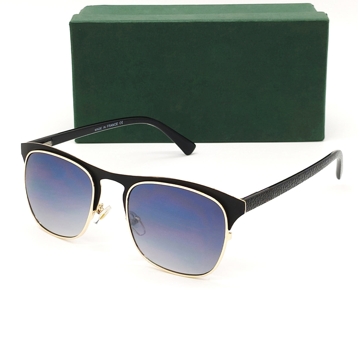 Black Vexiron Square Sunglasses (SUN-LC-0161-BLK2BLK)