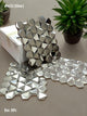 Hexagon Silver SS Metal Mosaic Tile (Box of 11pc)