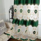 RF-2131 Heavy Tissue Curtain With Embroidery - SWASTIK CREATIONS The Trend Point