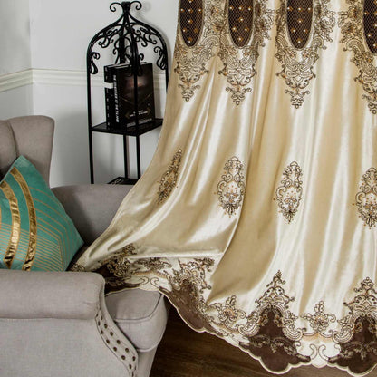 RF-2124 Dutch Velvet Curtains (6 different colors and available in single piece packing)