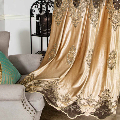 RF-2124 Dutch Velvet Curtains (6 different colors and available in single piece packing)