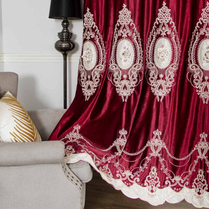 RF-2125 Dutch Velvet Curtains (6 different colors and available in single piece packing)