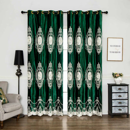 RF-2125 Dutch Velvet Curtains (6 different colors and available in single piece packing)