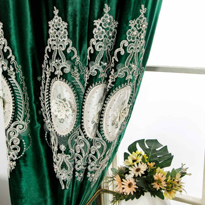 RF-2125 Dutch Velvet Curtains (6 different colors and available in single piece packing)