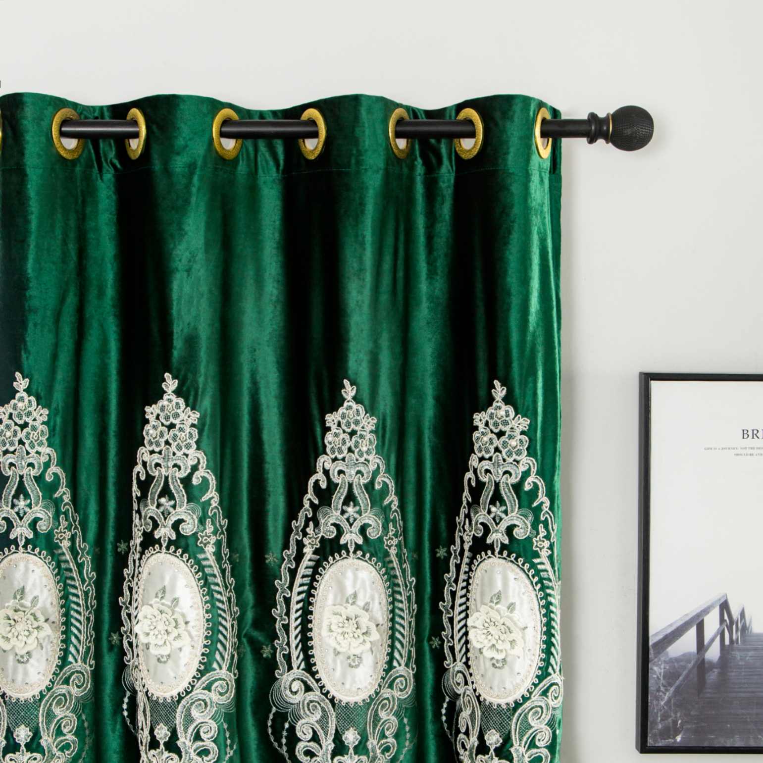 RF-2125 Dutch Velvet Curtains (6 different colors and available in single piece packing)