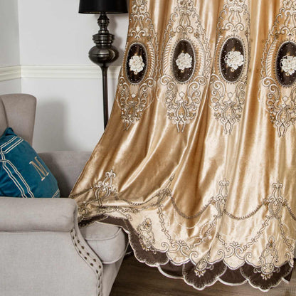 RF-2125 Dutch Velvet Curtains (6 different colors and available in single piece packing)