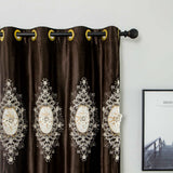 RF-2126 Italian HEAVY VELVET Curtains WITH EMBROIDERY (6 colors) - SWASTIK CREATIONS The Trend Point