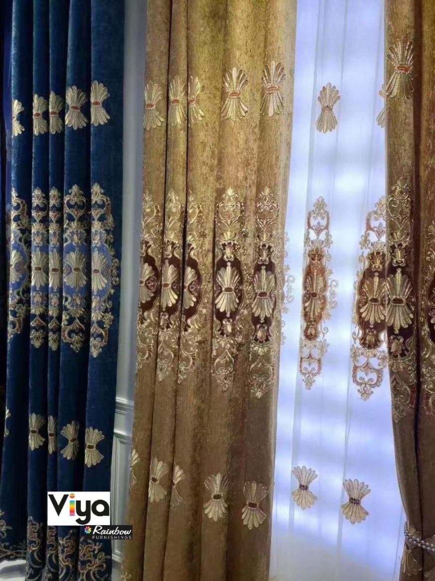 RF-2222 Fabric Tissue/Velvet Curtain (3 variants and available in single piece packing) SWASTIK CREATIONS The Trend Point