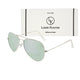 Silver Armstoner Aviator Premium Sunglasses (SUN-LK-3026-SIL3SIL-M)