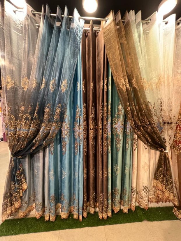 RF-2305 Velvet Curtains (5 different colors and available in single piece packing) SWASTIK CREATIONS The Trend Point