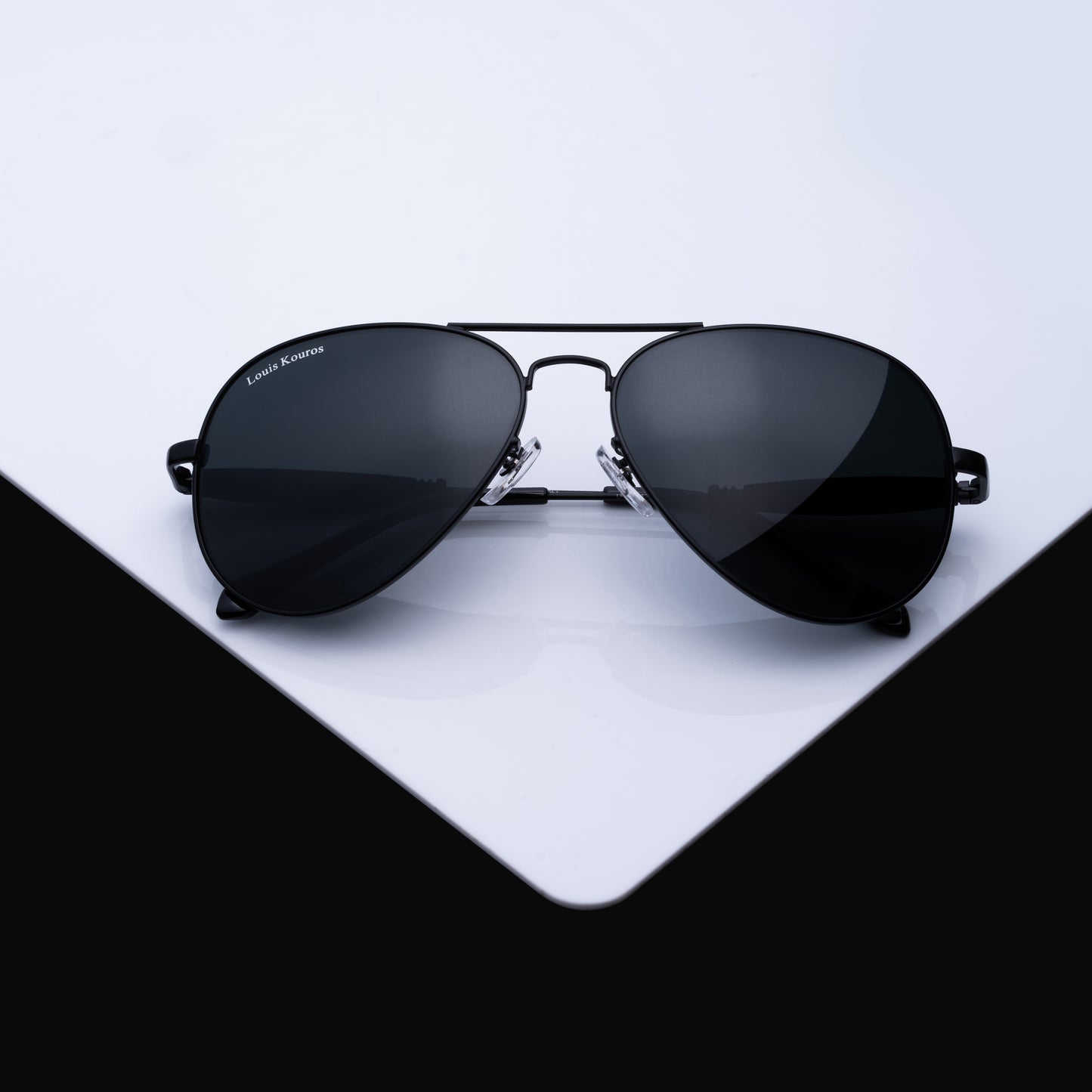 Black Airomade Aviator Sunglasses (SUN-LK-3517-BLK1BLK-M) SWASTIK CREATIONS The Trend Point