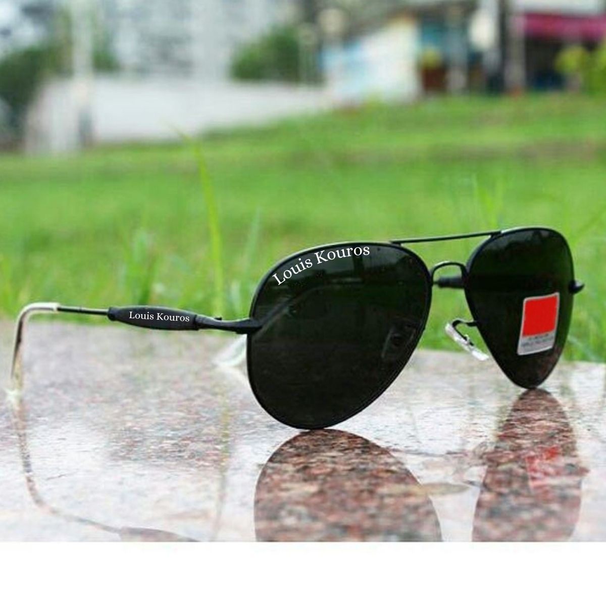 Black Airomade Aviator Sunglasses (SUN-LK-3517-BLK1BLK-M) SWASTIK CREATIONS The Trend Point