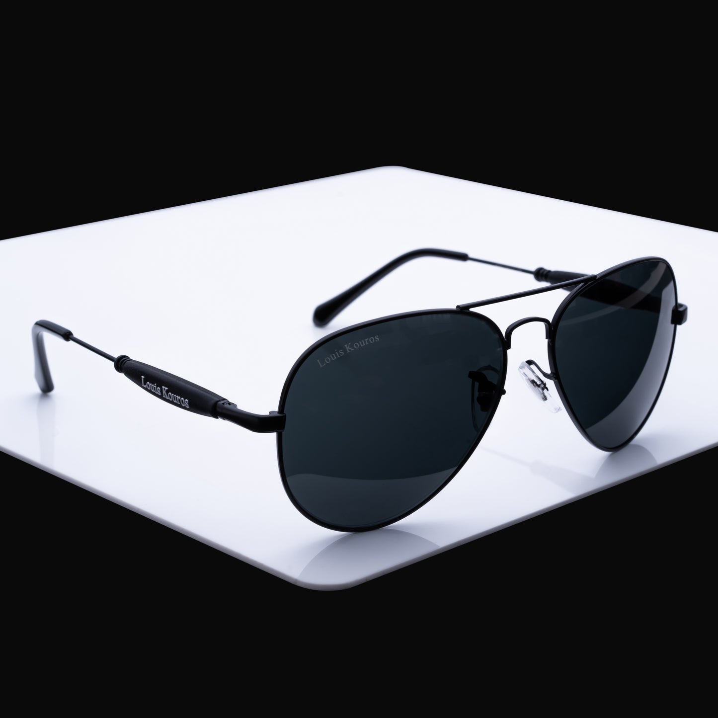 Black Airomade Aviator Sunglasses (SUN-LK-3517-BLK1BLK-M) SWASTIK CREATIONS The Trend Point