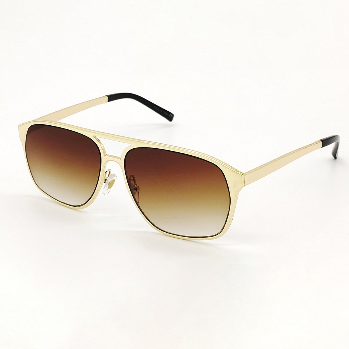 Brown MECH BEASTS Square Sunglasses (SUN-LC-0144-BRN2GLD)