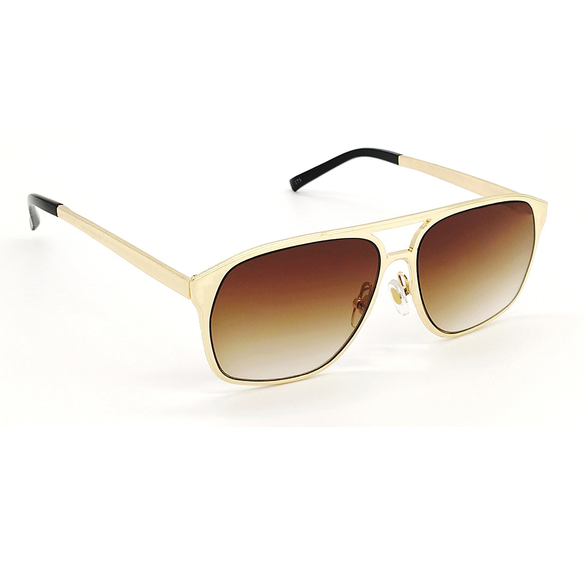 Brown MECH BEASTS Square Sunglasses (SUN-LC-0144-BRN2GLD)