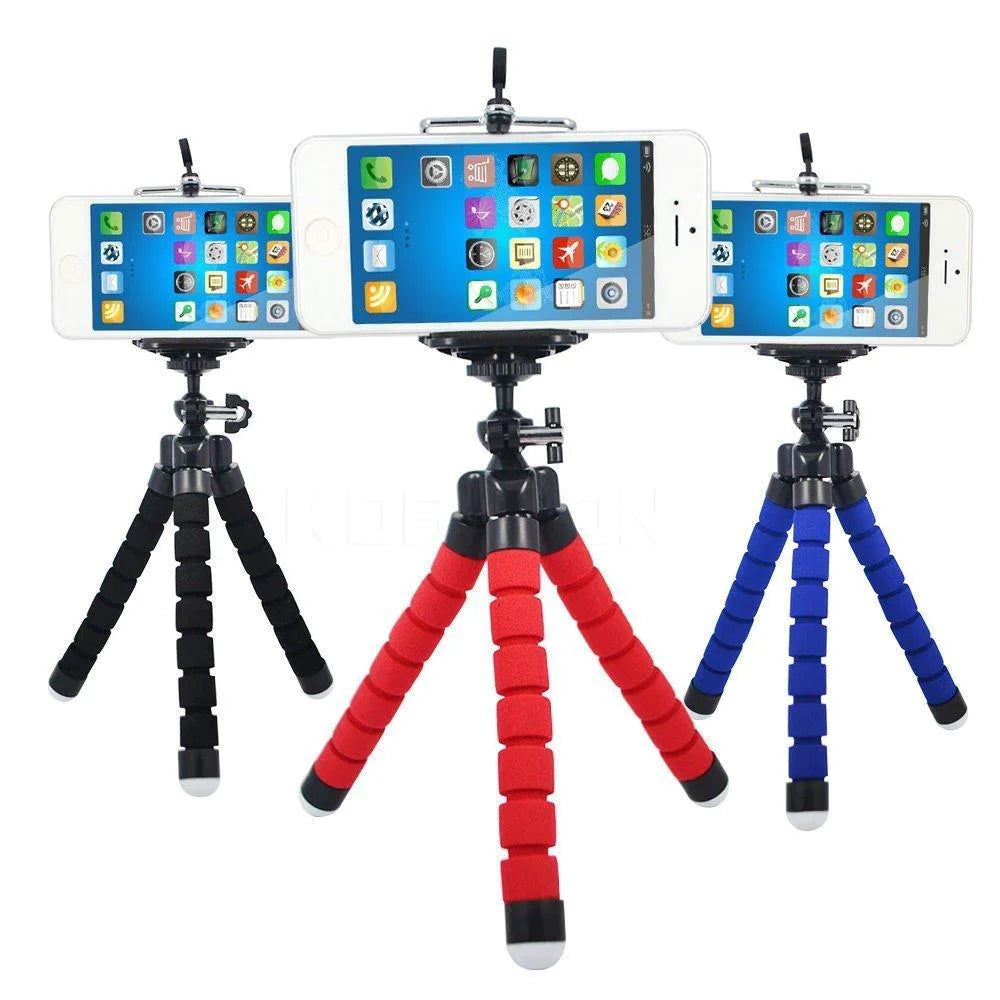 Portable Mini Octopus Tripod Stand with Phone Holder for Live Selfie, Mobile Phone Portable and Adjustable Stent SWASTIK CREATIONS The Trend Point