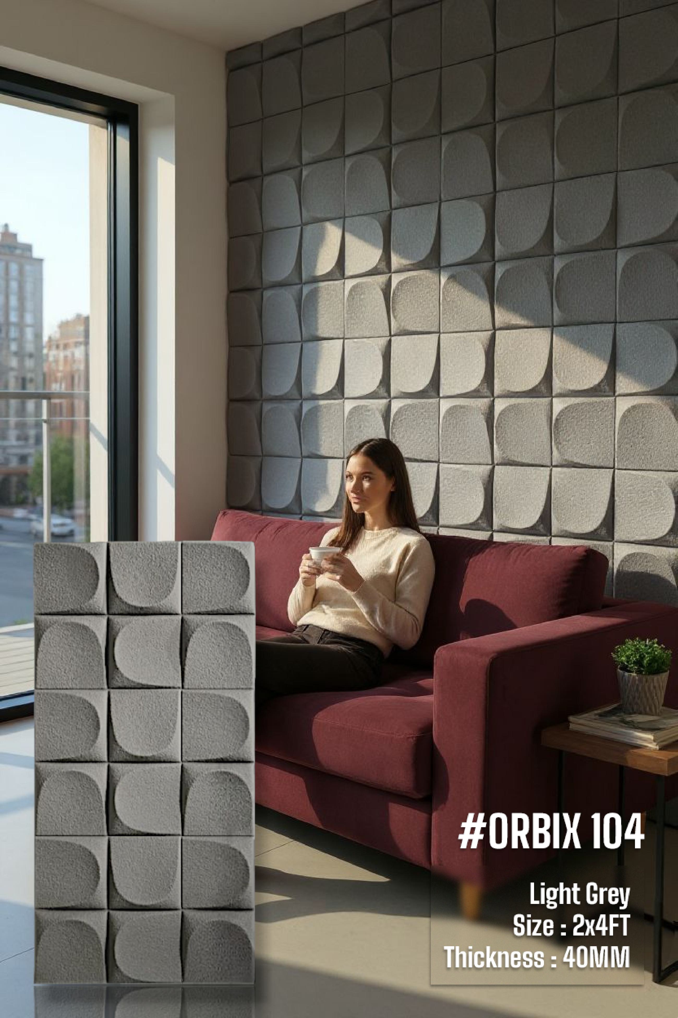 #Orbix 104 PU Panel - 40mm thickness - Size 2x4ft - 5 color options - SWASTIK CREATIONS The Trend Point