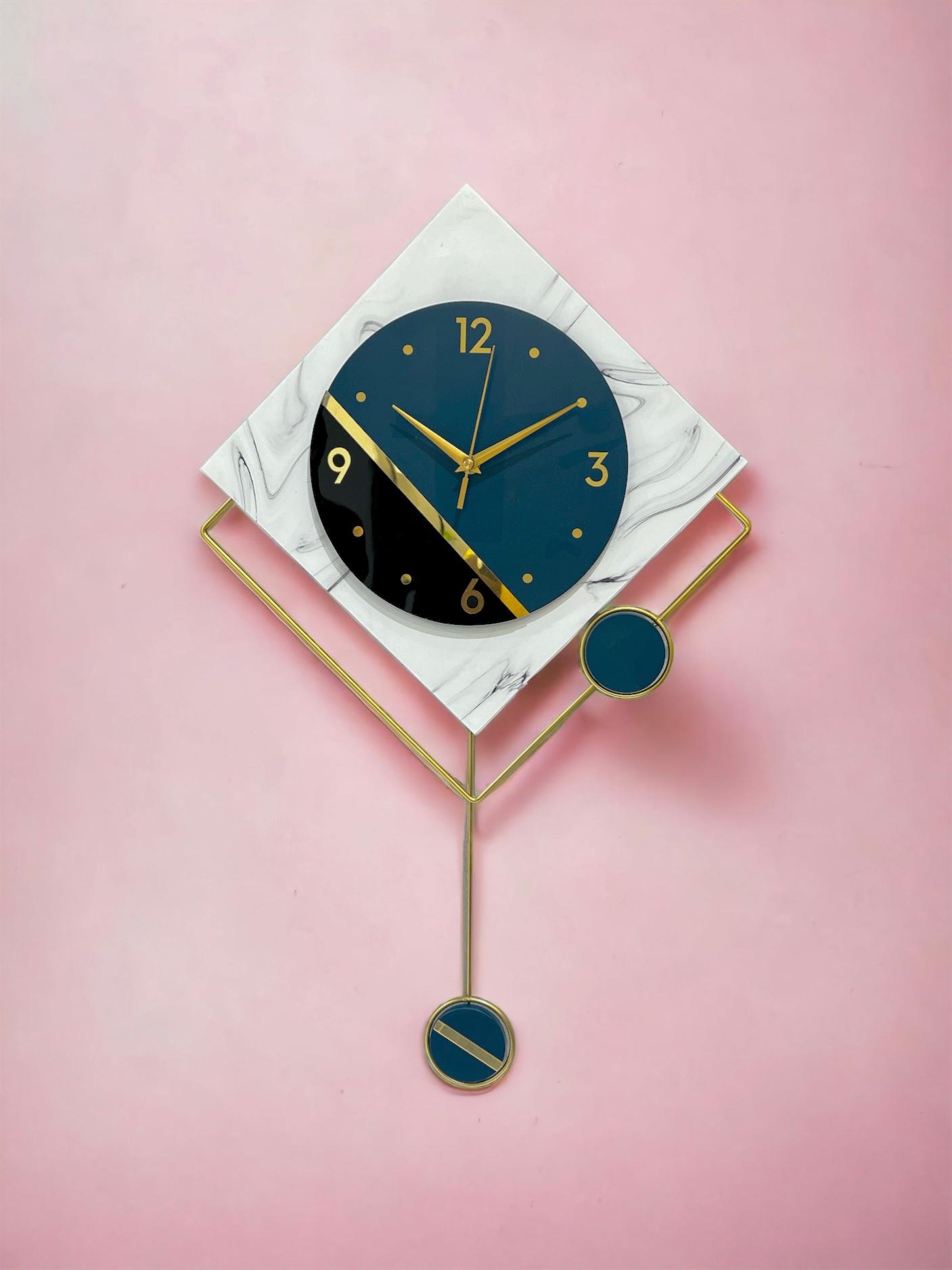 Designer Pendulum Metal wall Clock SWASTIK CREATIONS The Trend Point