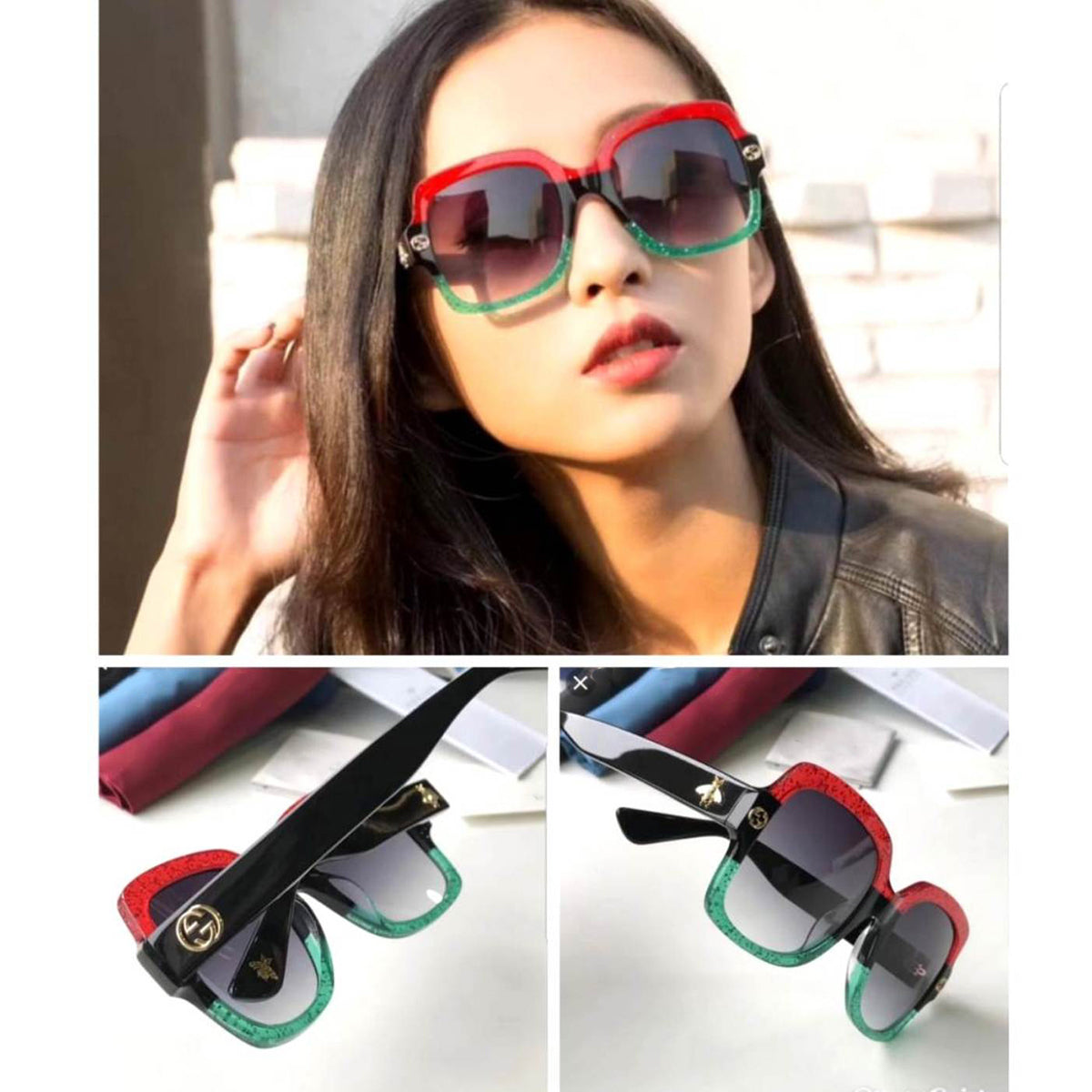 Black TDF Square Sunglasses (SUN-GC-0333-BLK2BLK) - SWASTIK CREATIONS The Trend Point SWASTIK CREATIONS The Trend Point