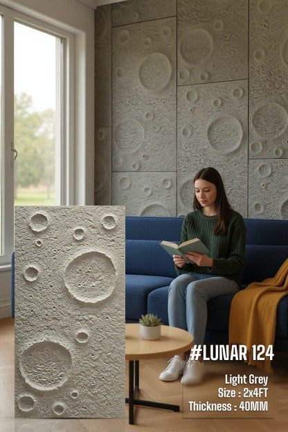 #Lunar 124 - PU Panels New Design- 40mm thickness - Size 2x4ft - 5 color options