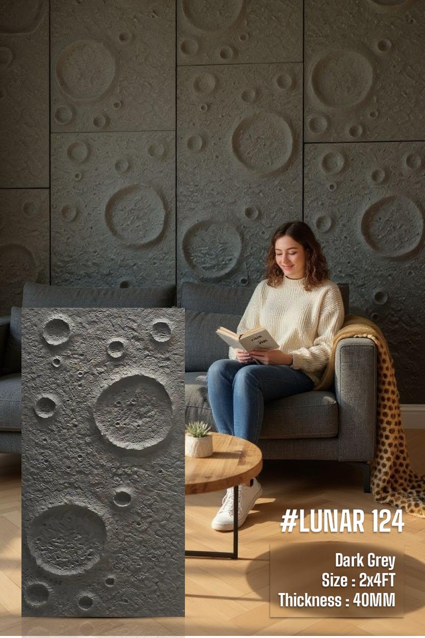 #Lunar 124 - PU Panels New Design- 40mm thickness - Size 2x4ft - 5 color options