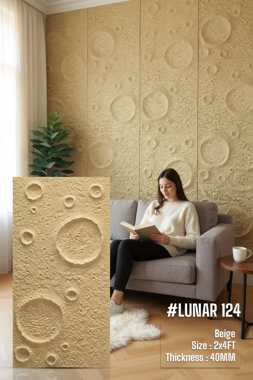 #Lunar 124 - PU Panels New Design- 40mm thickness - Size 2x4ft - 5 color options