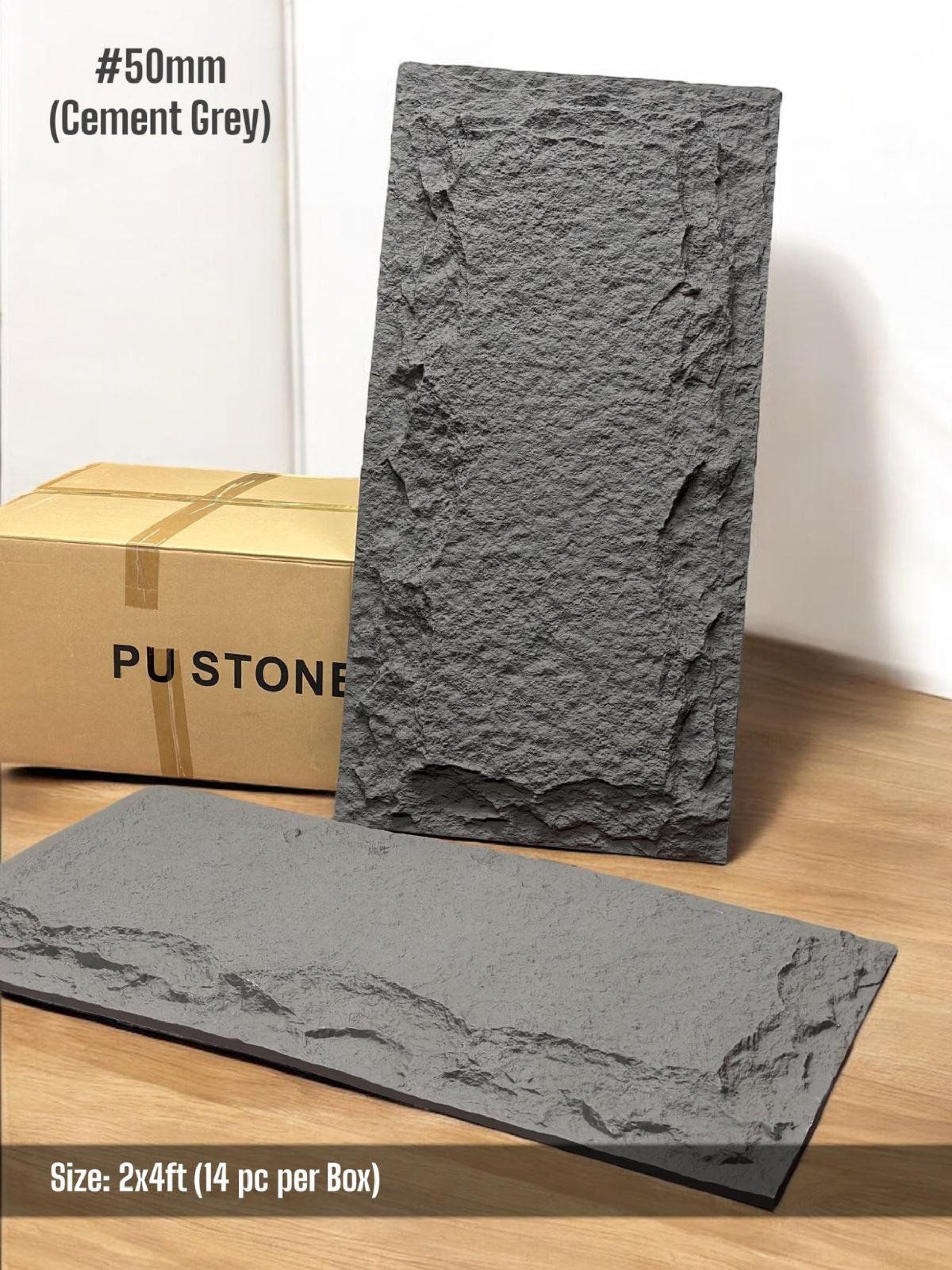 PU stone Panels (Box of 14pc) (Size 2*4ft)