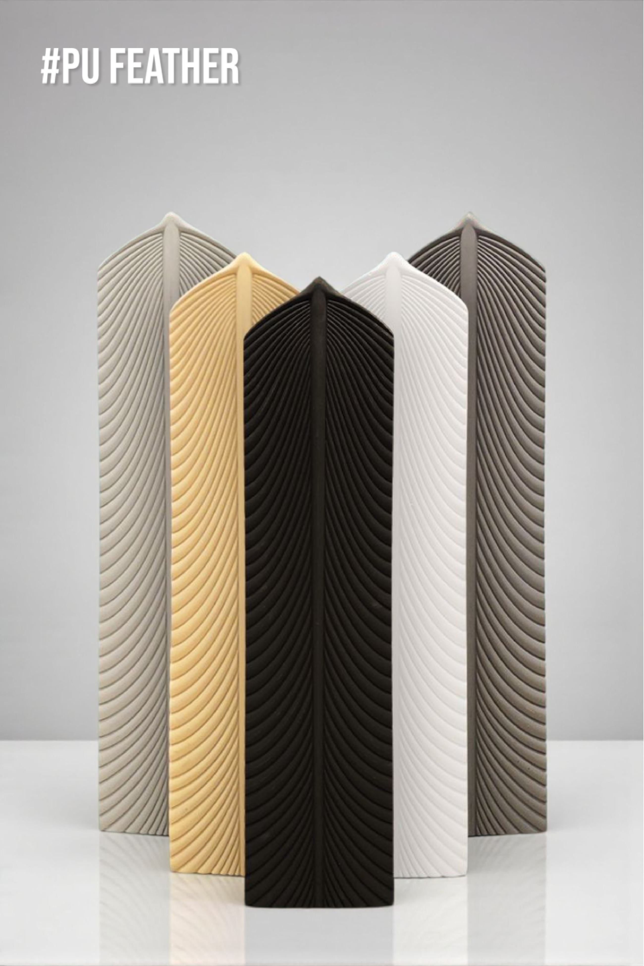 PU 3D Feather Panel (Size 8*36inch) (1 panel Covers Approx. 1.9 Sq Ft) - 5 colors Option