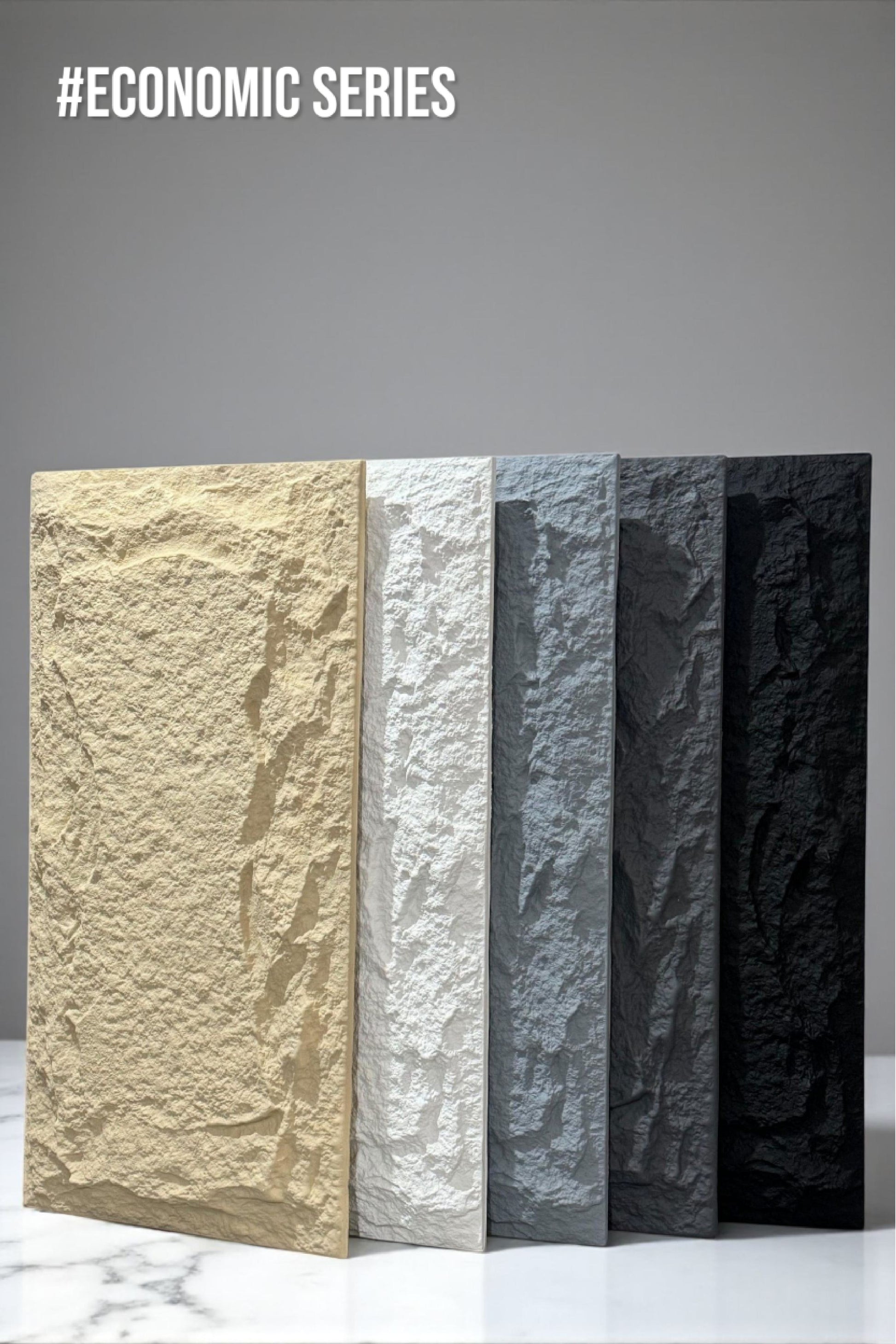 Economic Series - 50mm PU stone Panels (Size 2*4ft) (Box of 10pcs)