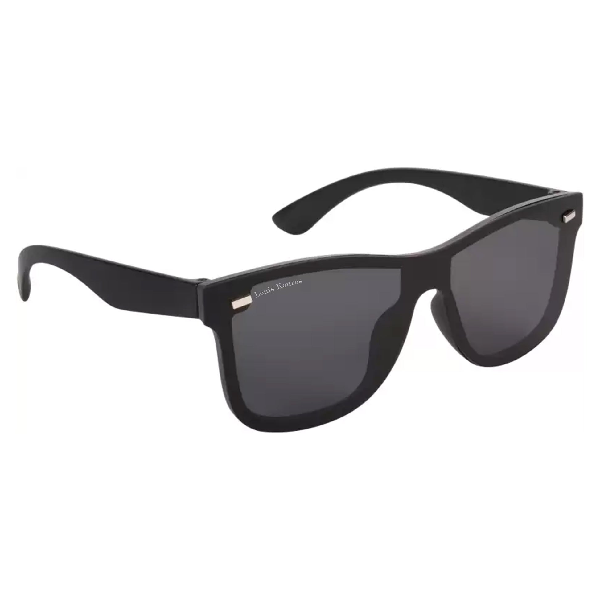 Black Spugb Square Premium Sunglasses (SUN-LK-0650-BLK1BLK-P)