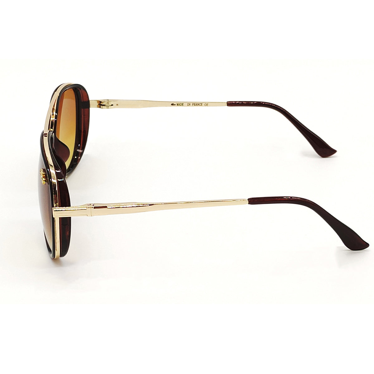 Lusso 0756 Aviator Sunglasses (SUN-LC-0756-BRN2GLD) - SWASTIK CREATIONS The Trend Point SWASTIK CREATIONS The Trend Point