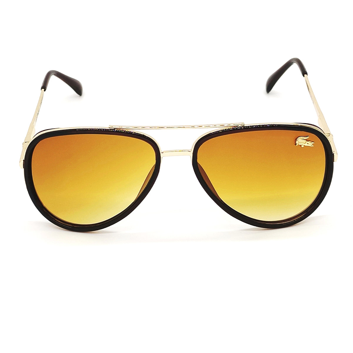 Lusso 0756 Aviator Sunglasses (SUN-LC-0756-BRN2GLD) - SWASTIK CREATIONS The Trend Point SWASTIK CREATIONS The Trend Point