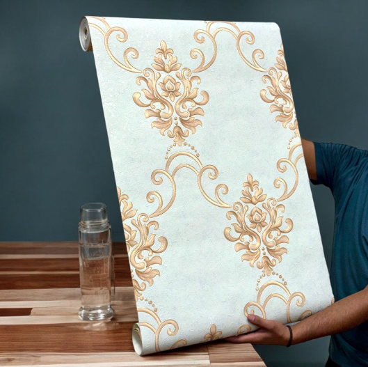 Premium Textured Wallcovering (set of 2) - SWASTIK CREATIONS The Trend Point