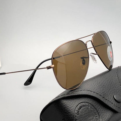 Purosangue 3026 Aviator Sunglasses (SUN-RN-3026-BRN1BRN-M)