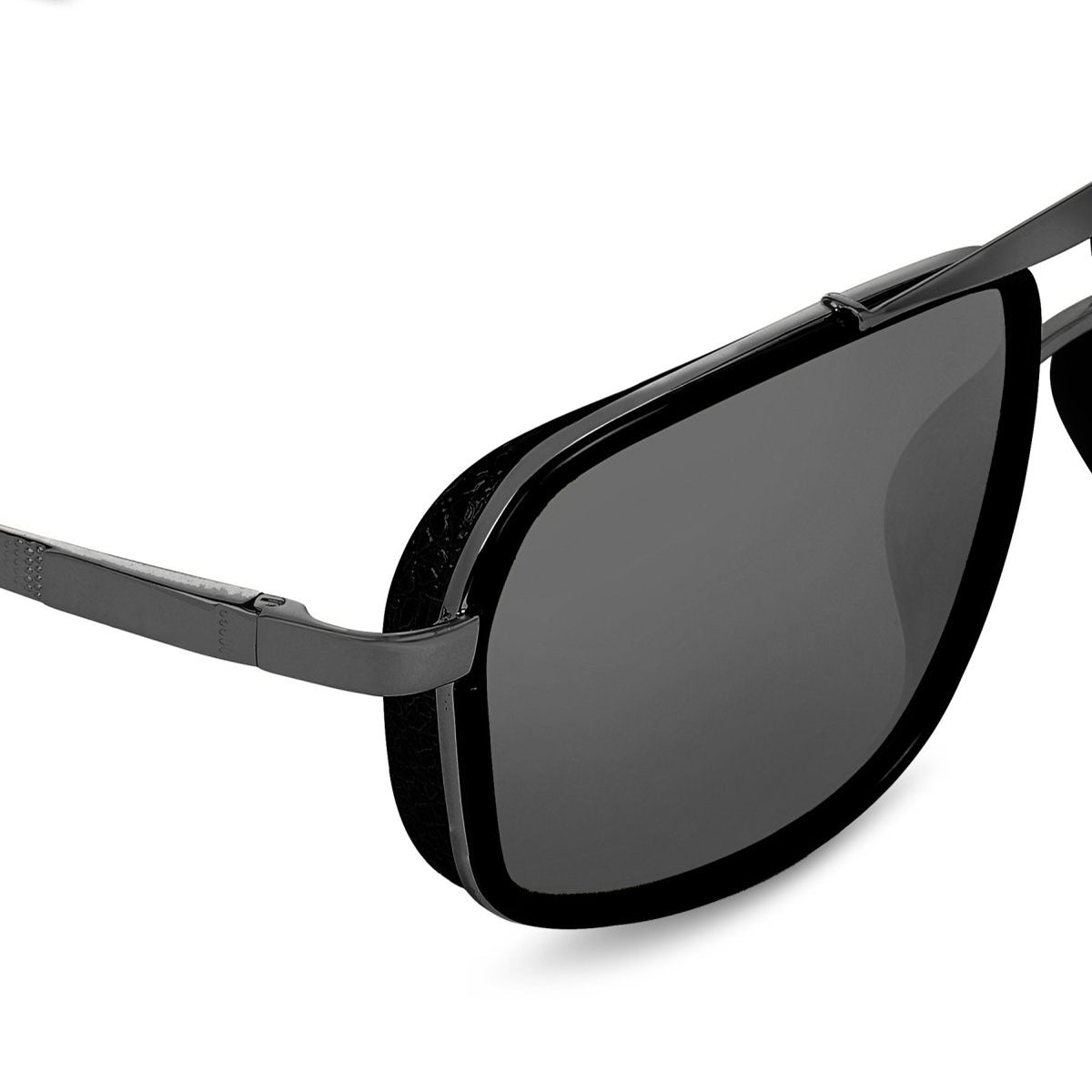 LEGEND 4413 Square Sunglasses (SUN-RN-4413-BLK1BLK-P) SWASTIK CREATIONS The Trend Point