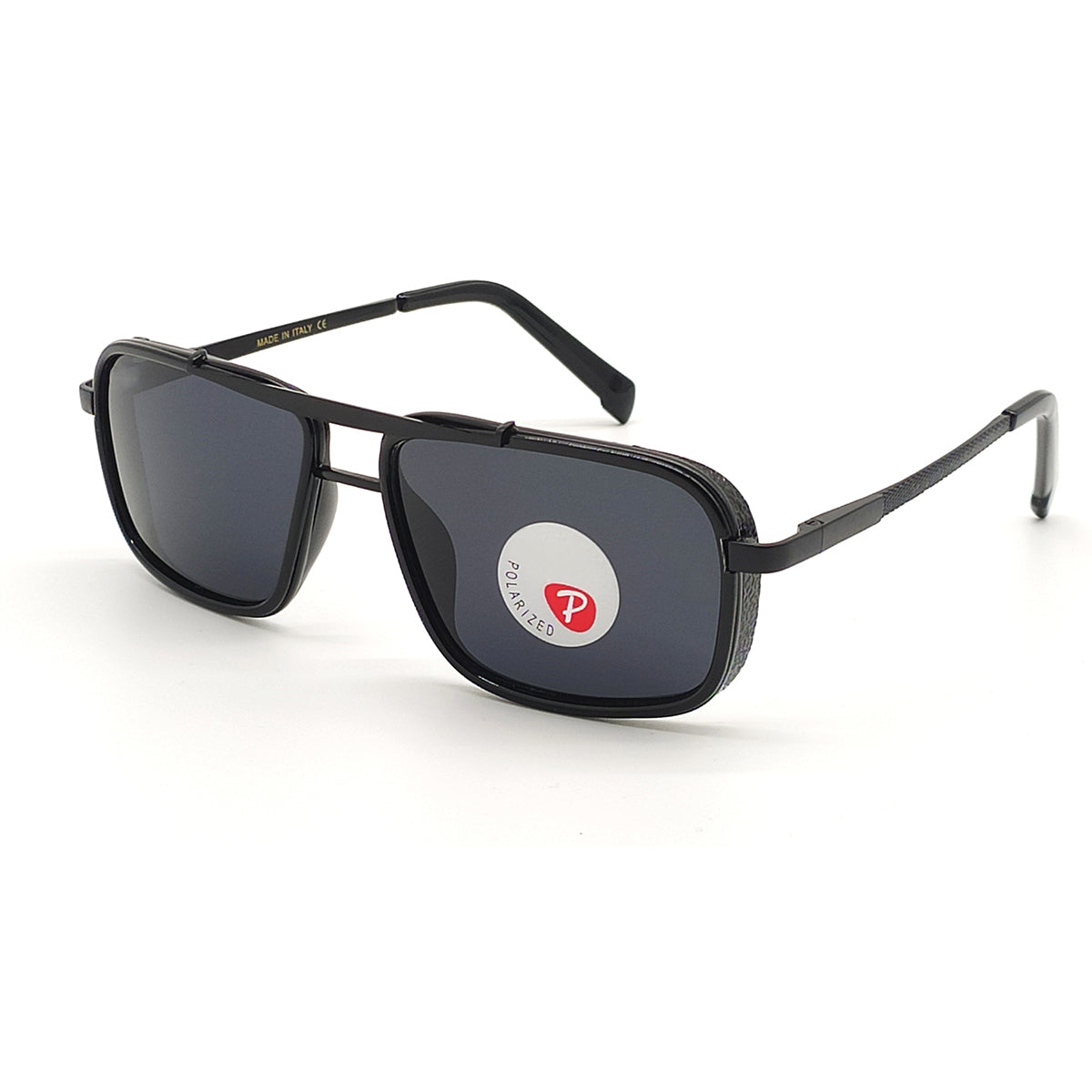 LEGEND 4413 Square Sunglasses (SUN-RN-4413-BLK1BLK-P)