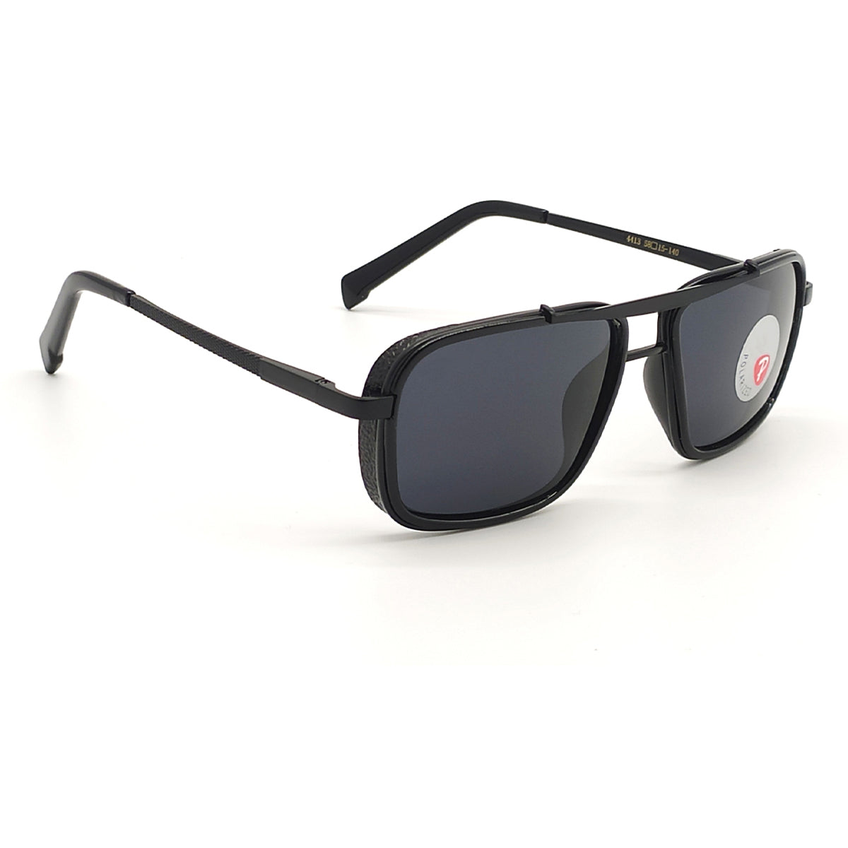 LEGEND 4413 Square Sunglasses (SUN-RN-4413-BLK1BLK-P) SWASTIK CREATIONS The Trend Point