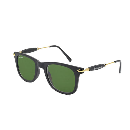 Green Buloster Square Sunglasses (SUN-LK-2148-GRN1GLD-M) - SWASTIK CREATIONS The Trend Point