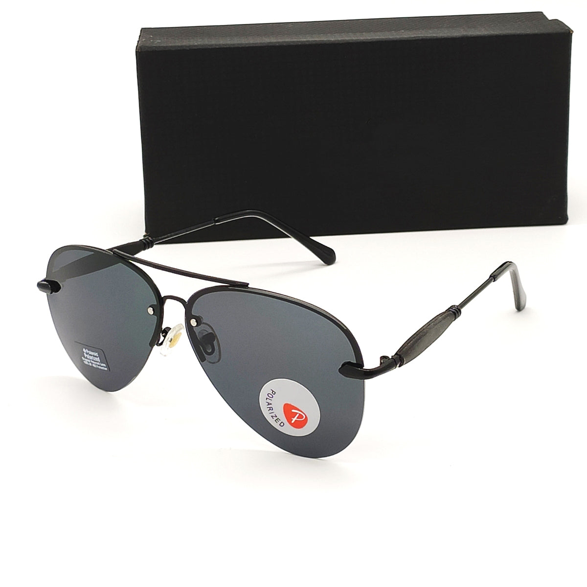 3515 spider Aviator Sunglasses (SUN-RN-3515-BLK1BLK-P) SWASTIK CREATIONS The Trend Point