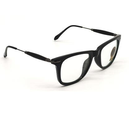 Clear(Transparent) Enigte Square Sunglasses (SUN-RN-2148-CLR5BLK-M)